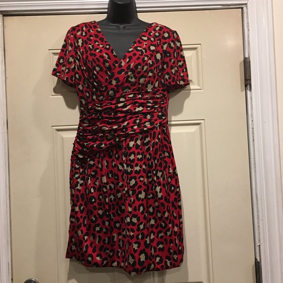 moschino leopard print dress